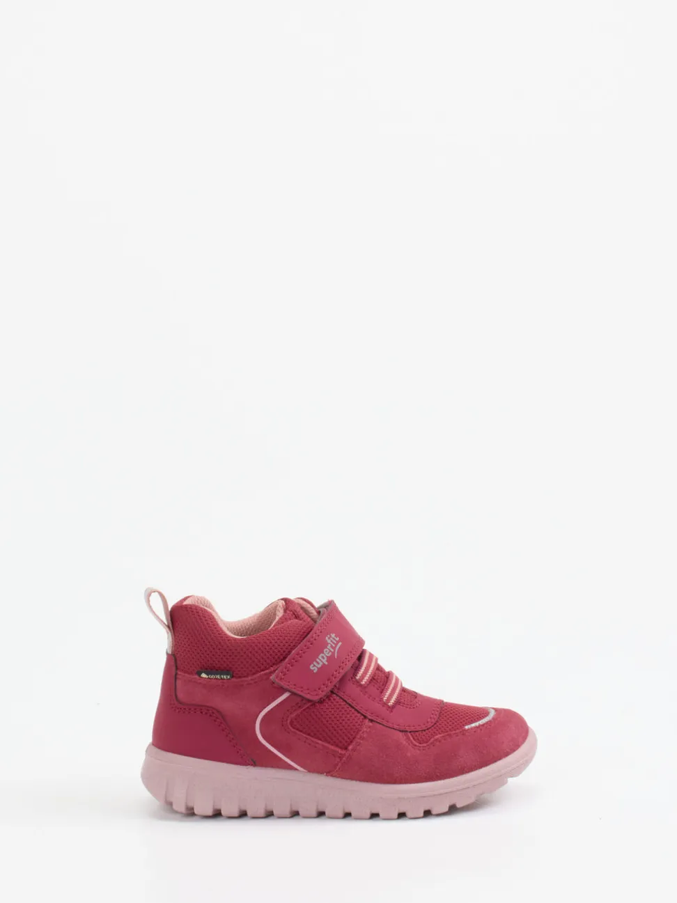 Superfit – Sneaker Mid-Cut aus Veloursleder pink
