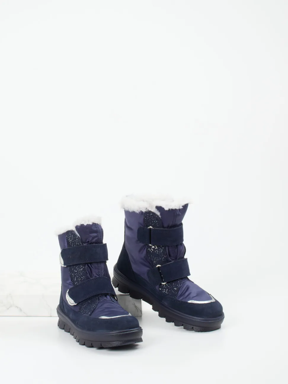 Superfit – Winterboots aus Veloursleder Dunkelblau