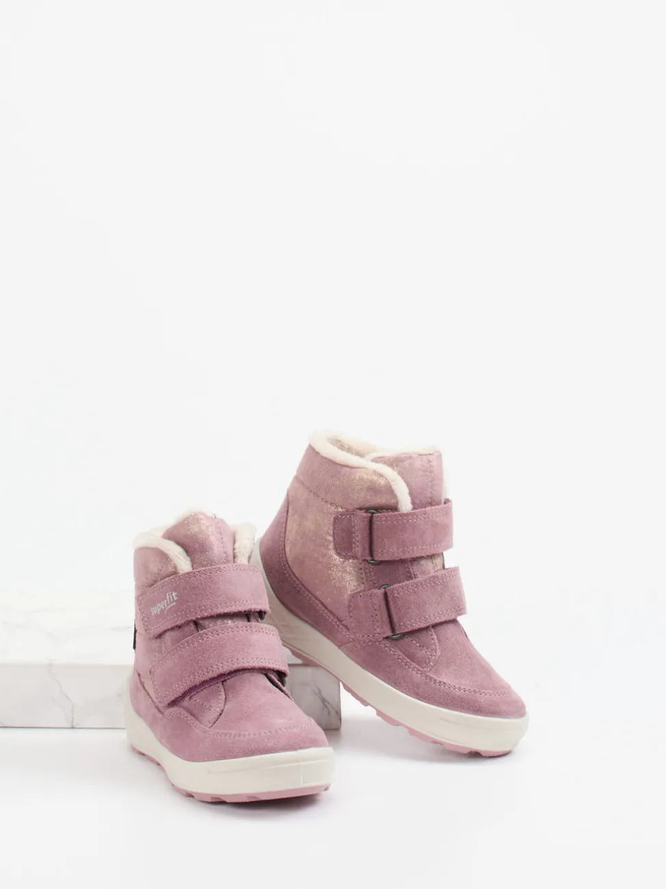 Superfit – Winterboots aus Veloursleder altrosa