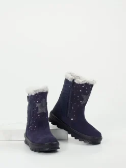 Superfit – Winterstiefel aus Veloursleder Dunkelblau