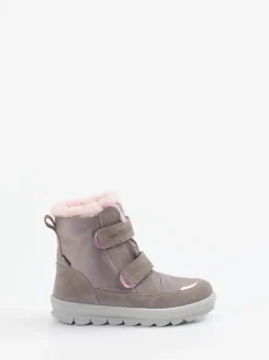Superfit – Winterstiefel aus Veloursleder in Taupegrau