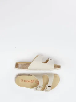Superfit – Zwei-Riemen-Pantolette aus Synthetik Beige