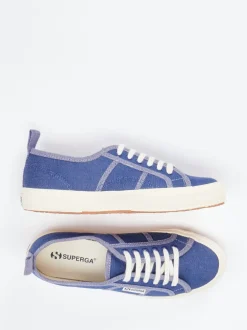 Superga – Canvas-Sneaker aus Baumwolltextil jeansblau