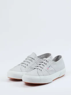 Superga – Canvas-Sneaker aus Baumwolltextil hellgrau