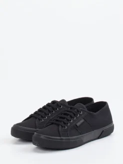 Superga – Canvas-Sneaker aus Textil schwarz