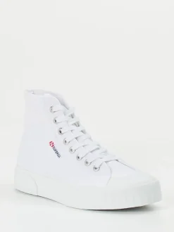 Superga – High-Top-Sneaker aus Canvas weiß