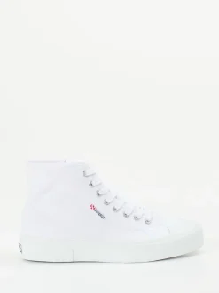 Superga – High-Top-Sneaker aus Canvas weiß