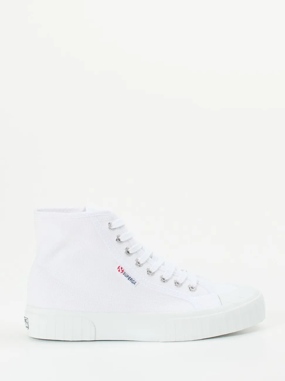 Superga – High-Top-Sneaker aus Canvas weiß