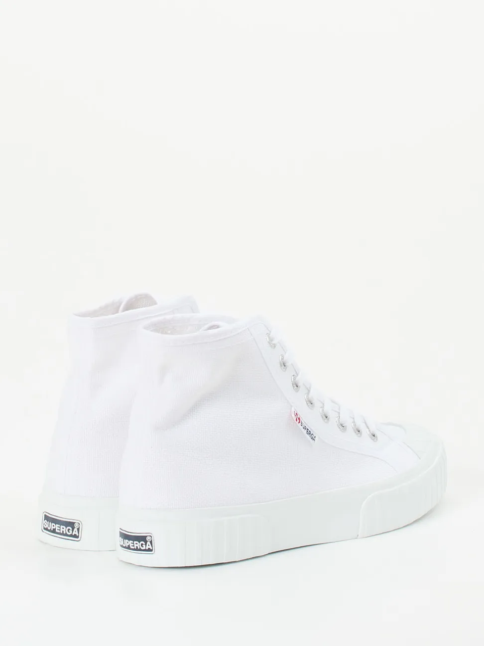 Superga – High-Top-Sneaker aus Canvas weiß