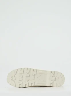 Superga – Schnürboots aus Filztextil Hellgrau
