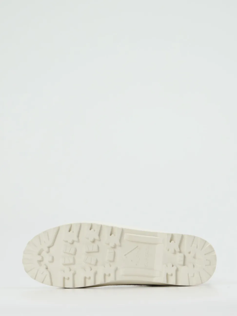 Superga – Schnürboots aus Filztextil Hellgrau