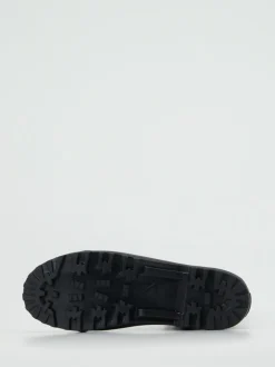 Superga – Schnürboots aus Kalbleder schwarz