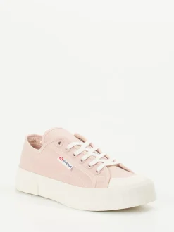 Superga – Sneaker aus Baumwolltextil in Altrosa