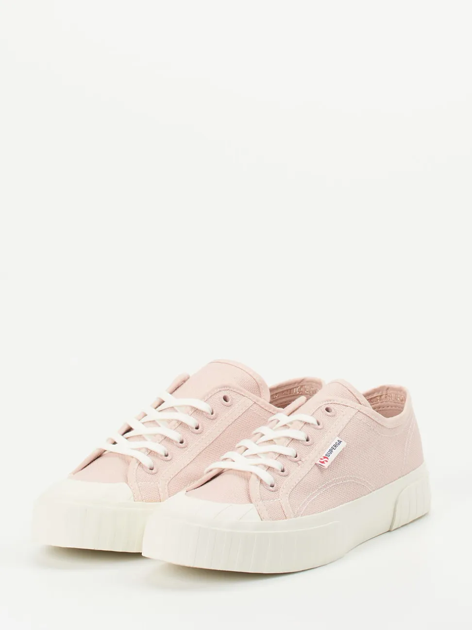 Superga – Sneaker aus Baumwolltextil in Altrosa