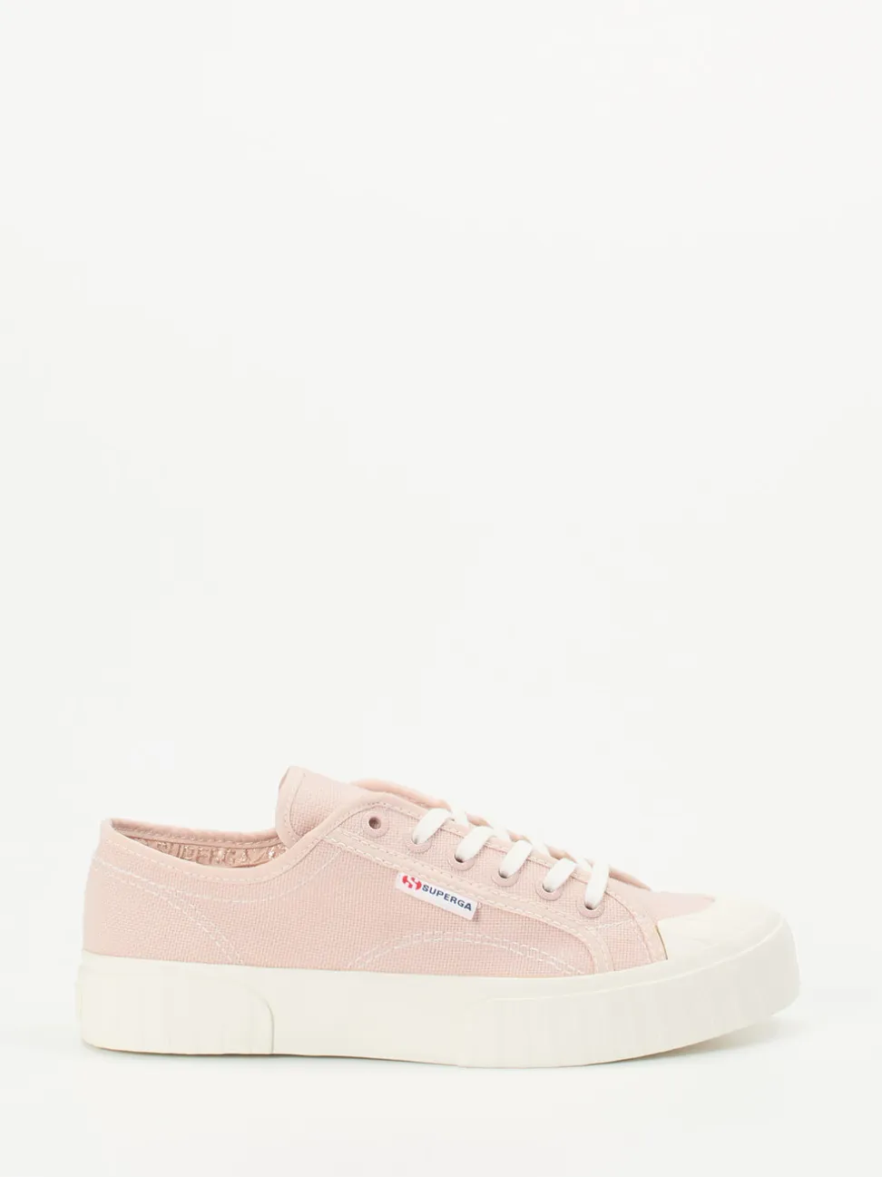 Superga – Sneaker aus Baumwolltextil in Altrosa