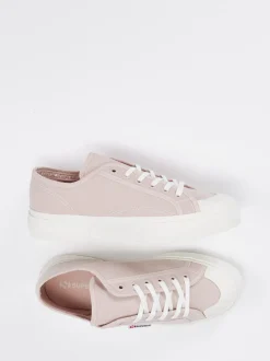 Superga – Sneaker aus Baumwolltextil in Altrosa