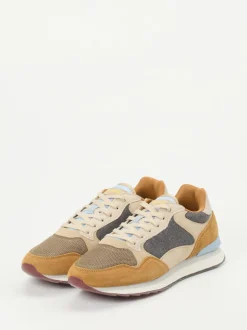 THE HOFF BRAND – Retro-Sneaker aus Veloursleder Beige