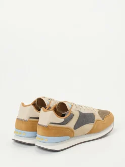 THE HOFF BRAND – Retro-Sneaker aus Veloursleder Beige