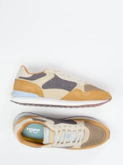 THE HOFF BRAND – Retro-Sneaker aus Veloursleder Beige