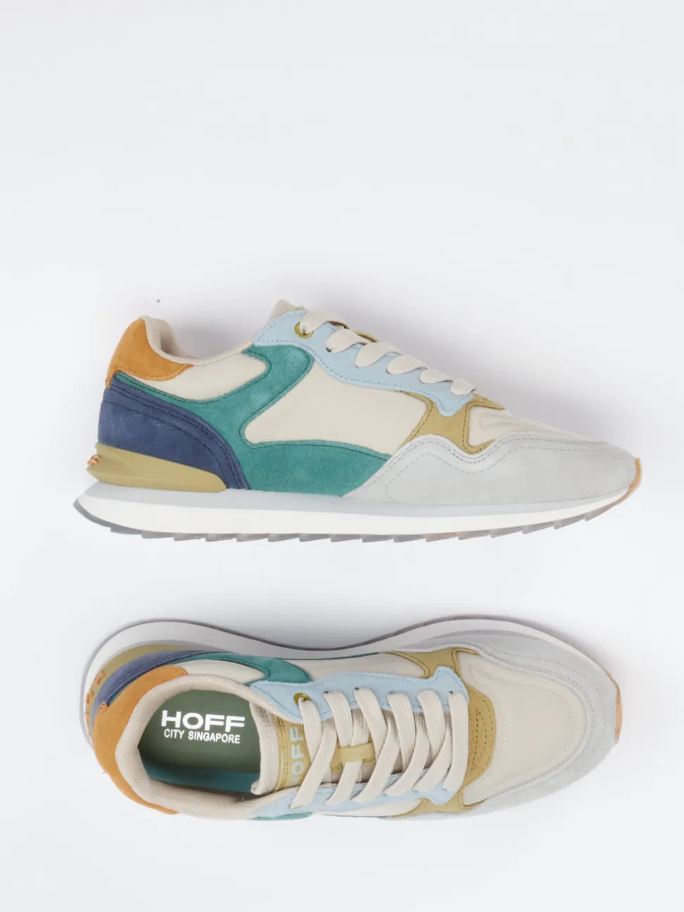 THE HOFF BRAND – Retro-Sneaker Singapur aus Veloursleder Multi
