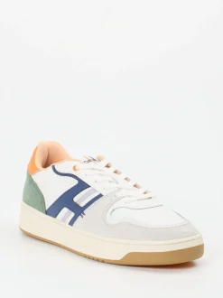 THE HOFF BRAND – Retro-Sneaker aus Leder-Mix Offwhite
