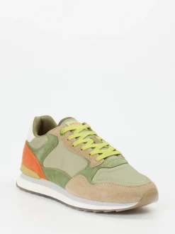 THE HOFF BRAND – Retro-Sneaker aus Veloursleder grün