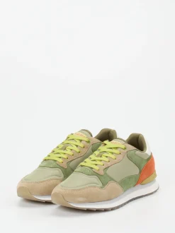 THE HOFF BRAND – Retro-Sneaker aus Veloursleder grün