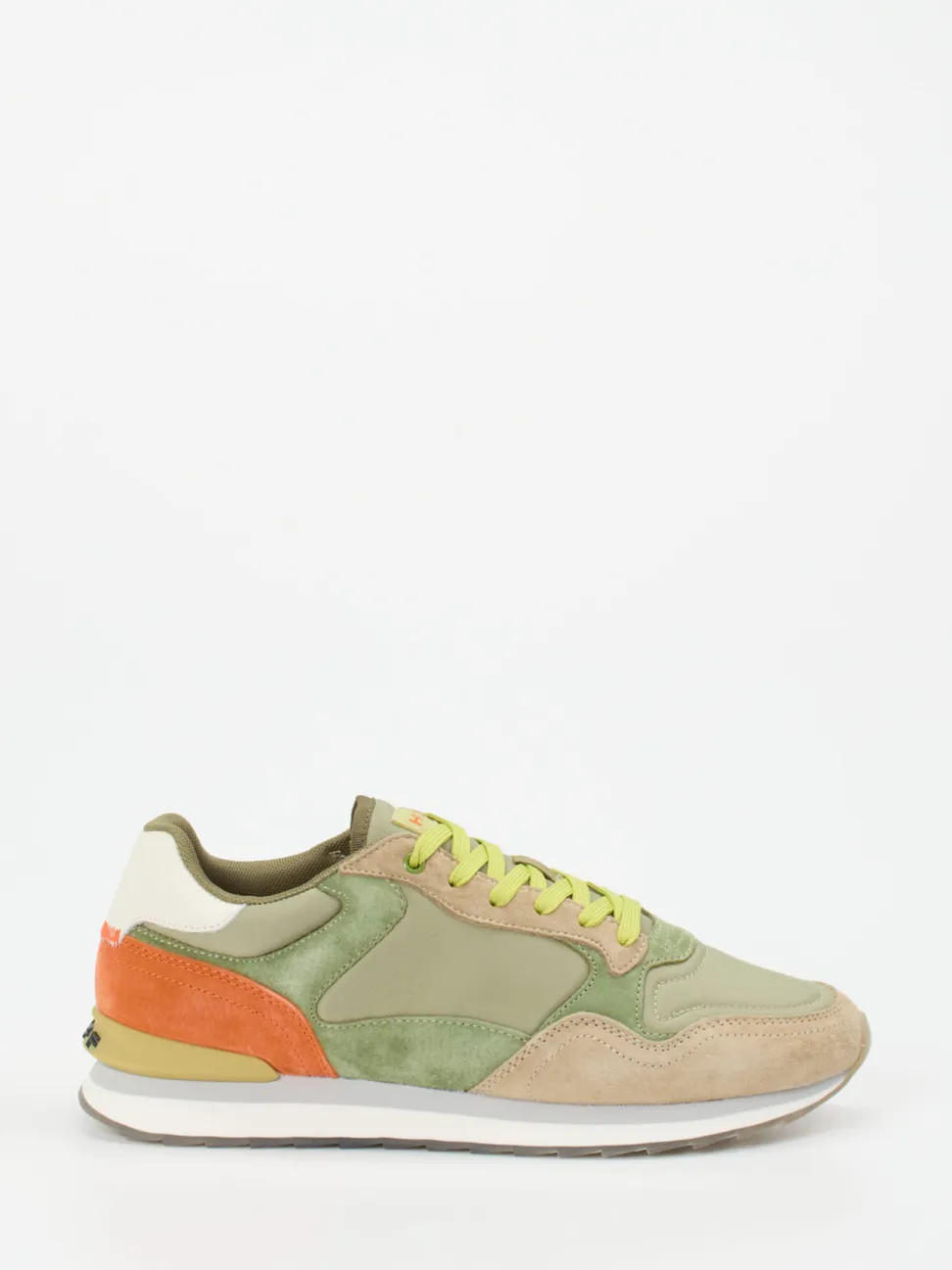 THE HOFF BRAND – Retro-Sneaker aus Veloursleder grün