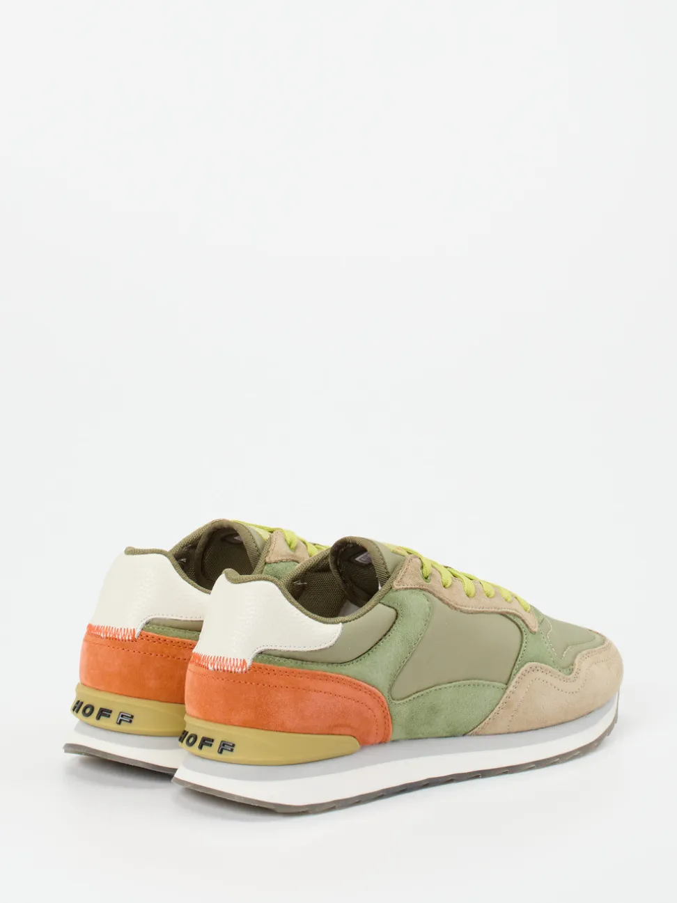 THE HOFF BRAND – Retro-Sneaker aus Veloursleder grün