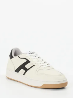 THE HOFF BRAND – Retro-Sneaker aus Leder cremeweiß