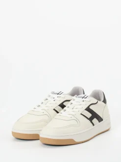 THE HOFF BRAND – Retro-Sneaker aus Leder cremeweiß