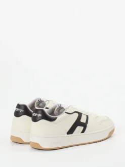 THE HOFF BRAND – Retro-Sneaker aus Leder cremeweiß