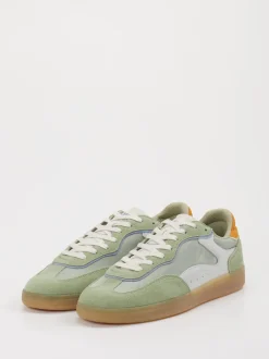 THE HOFF BRAND – Retro-Sneaker aus Veloursleder grün