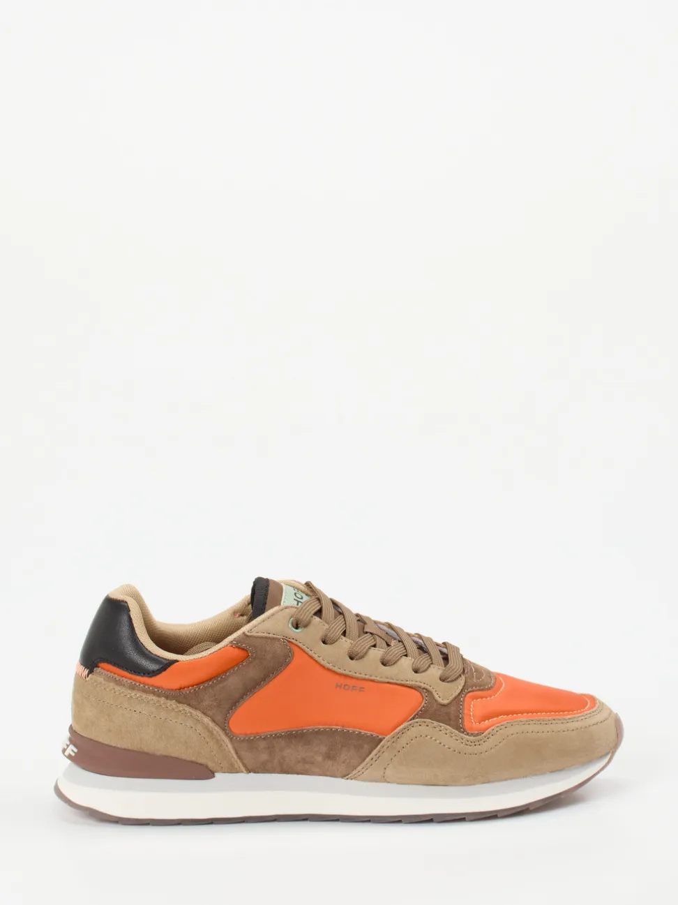 THE HOFF BRAND – Sneaker aus Textil und Veloursleder Orange