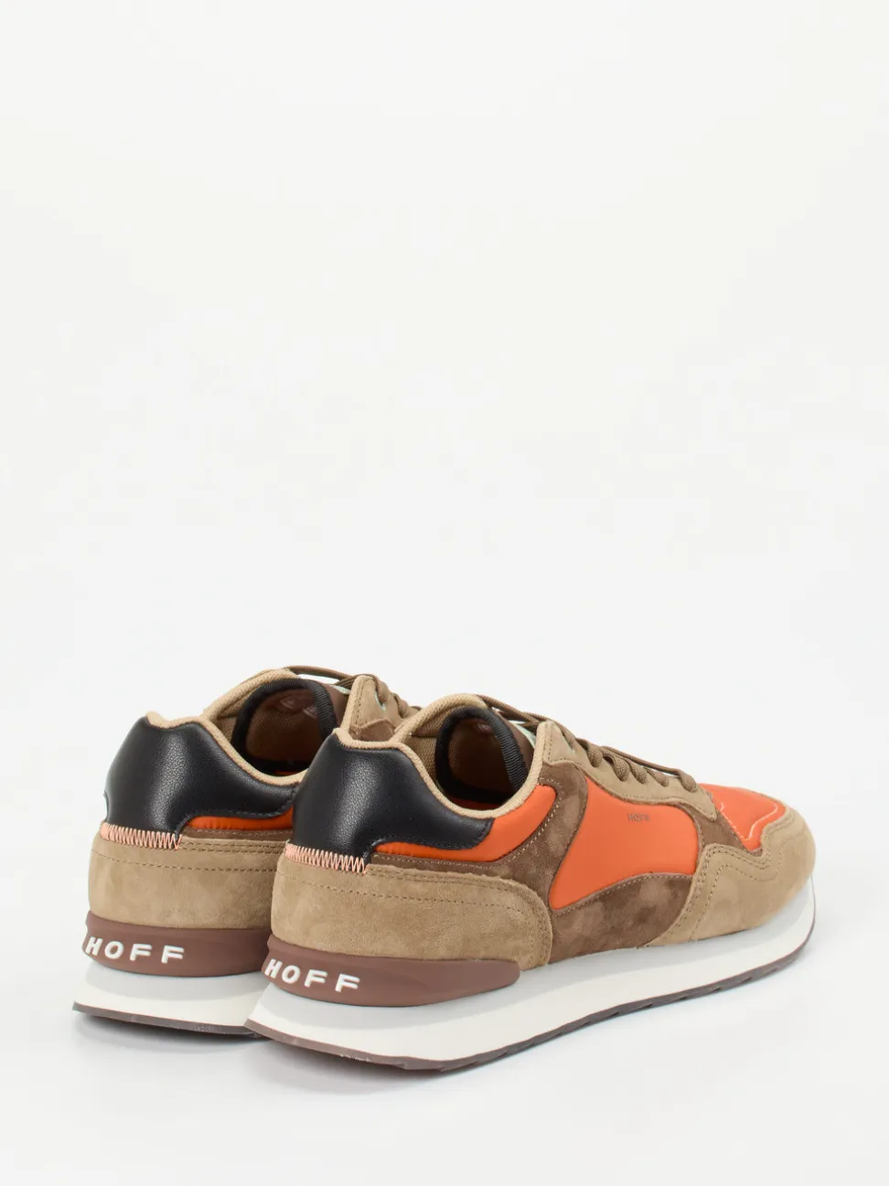 THE HOFF BRAND – Sneaker aus Textil und Veloursleder Orange