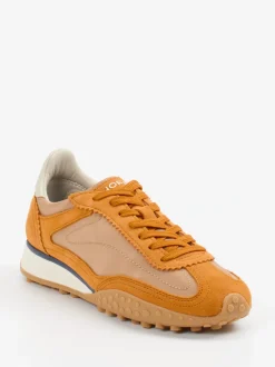 THE HOFF BRAND – Sneaker aus Veloursleder orange