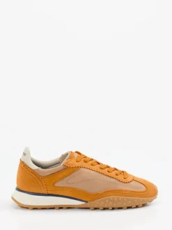 THE HOFF BRAND – Sneaker aus Veloursleder orange