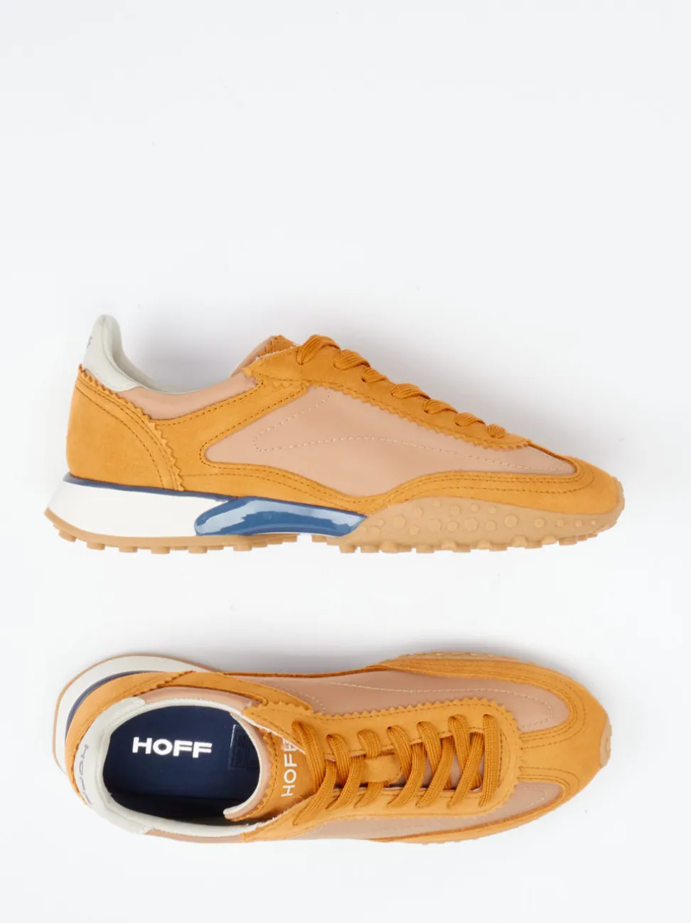 THE HOFF BRAND – Sneaker aus Veloursleder orange