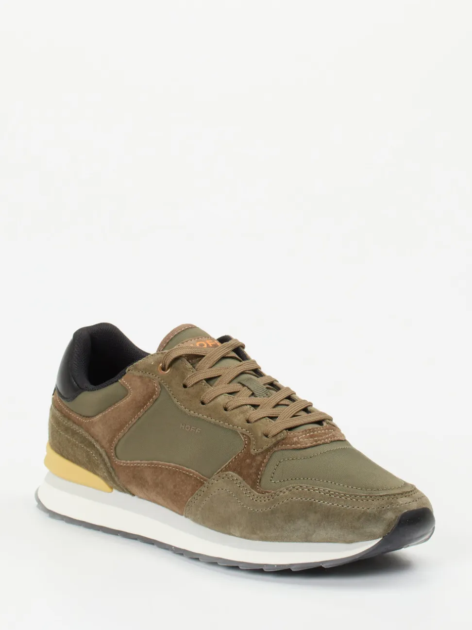 THE HOFF BRAND – Sneaker aus Veloursleder und Textil Olivgrün