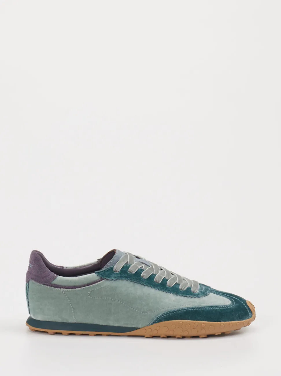 THE HOFF BRAND – Sneaker aus Veloursleder Salbeigrün