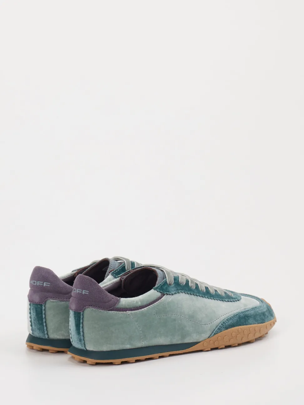 THE HOFF BRAND – Sneaker aus Veloursleder Salbeigrün