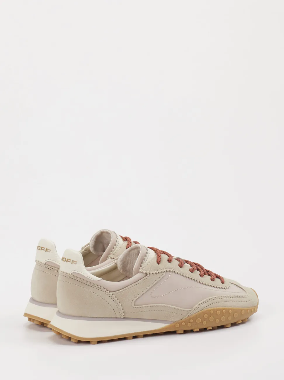 THE HOFF BRAND – Sneaker aus Veloursleder/Textil beige