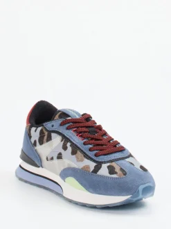 THE HOFF BRAND – Sneaker aus Veloursleder blau gemustert