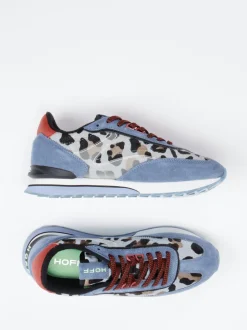 THE HOFF BRAND – Sneaker aus Veloursleder blau gemustert
