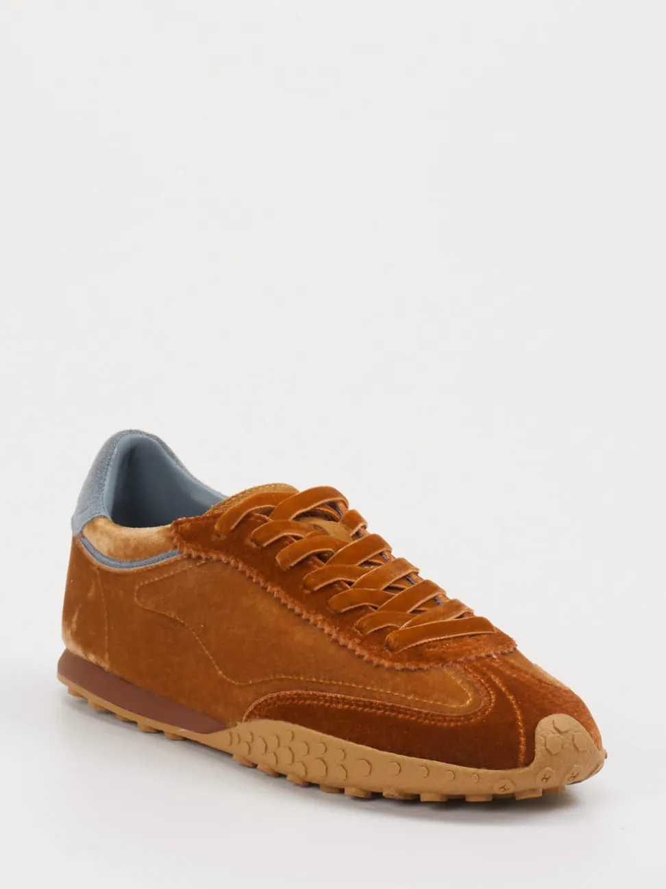 THE HOFF BRAND – Sneaker aus Veloursleder kupferbraun