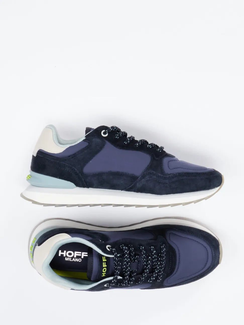 The Hoff Brand – Sneaker aus Veloursleder und Textil navy
