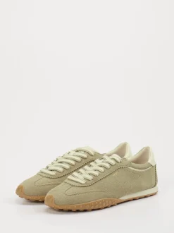 THE HOFF BRAND – Sneaker aus Veloursleder Salbeigrün