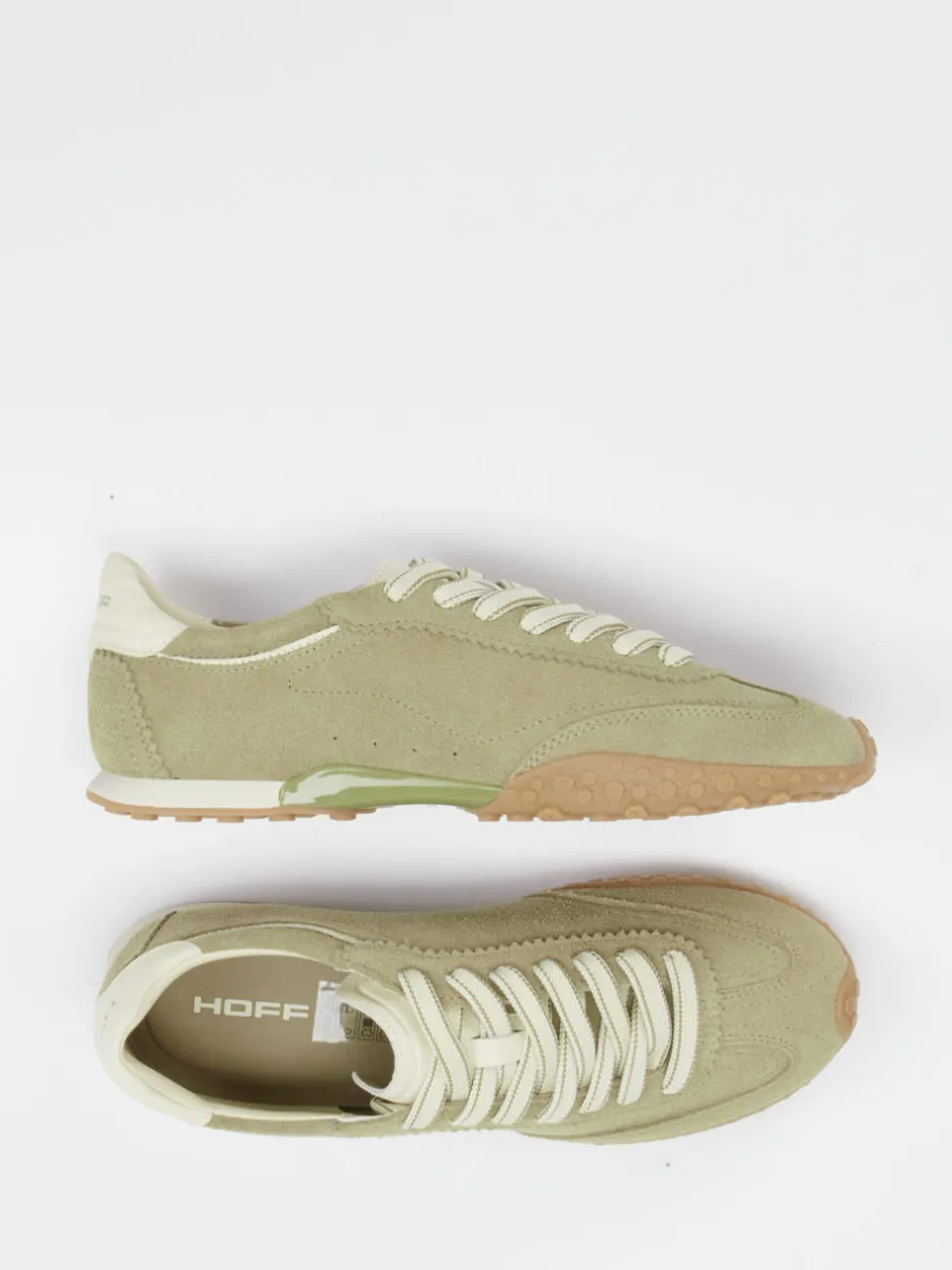 THE HOFF BRAND – Sneaker aus Veloursleder Salbeigrün