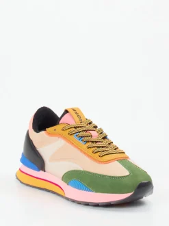 THE HOFF BRAND – Sneaker aus Textil und Veloursleder multicolor