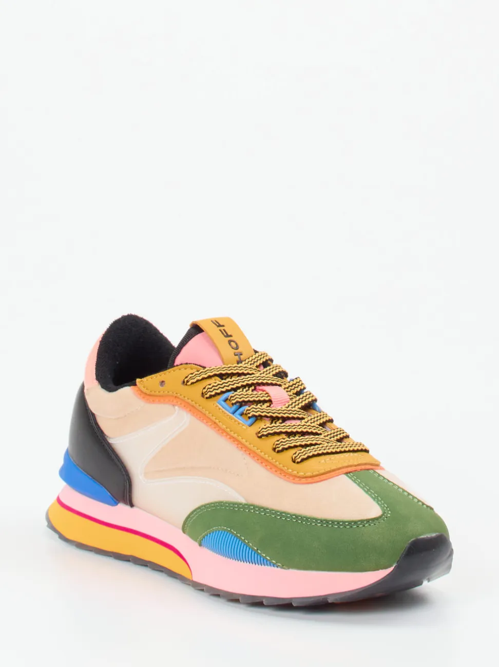 THE HOFF BRAND – Sneaker aus Textil und Veloursleder multicolor